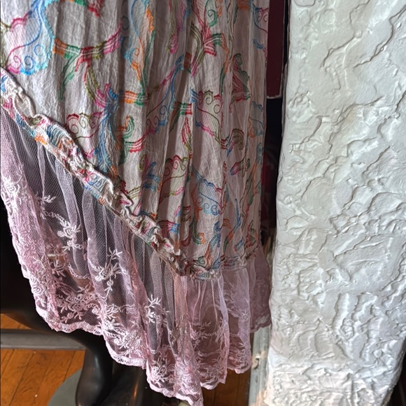 Floral Lace Long Vest - Picture 4 of 8